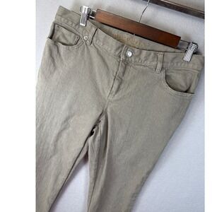 Lauren Jeans Co. Ralph Lauren Women's Beige Denim Pants Size 8‎ Academia Office